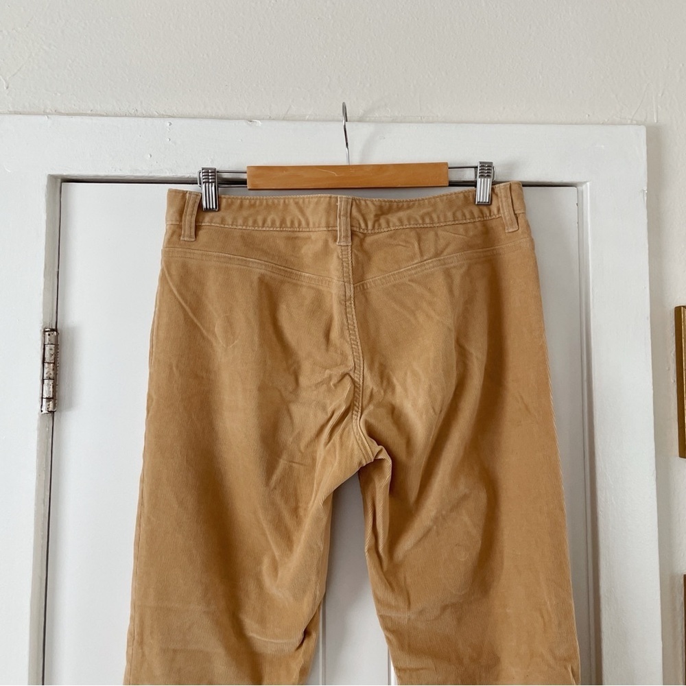 Banana Republic Factory Low Rise Tan Corduroy Pants Y2K Wide Leg Casual 2002 33" - Picture 5 of 8